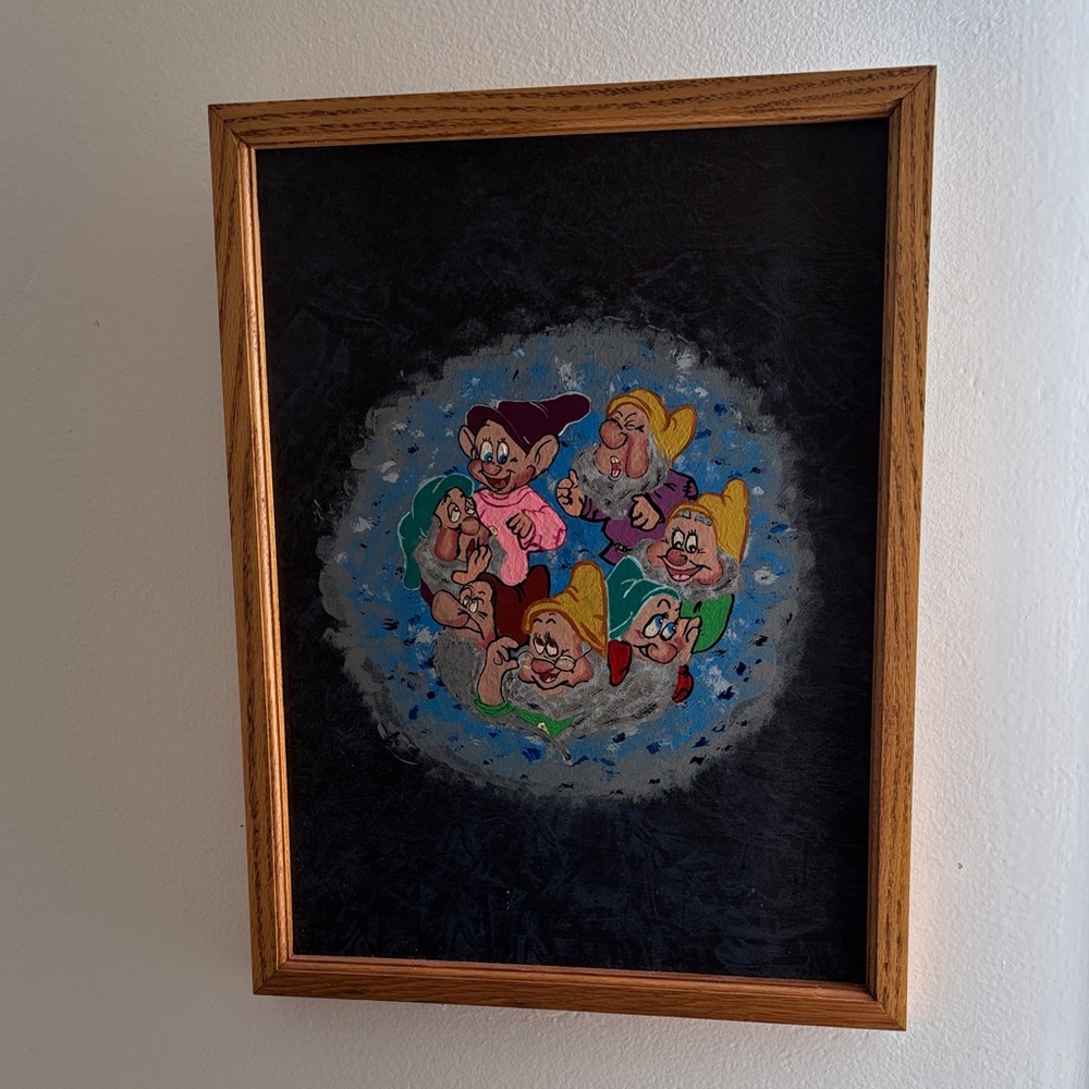 Framed Seven Dwarfs Artwork